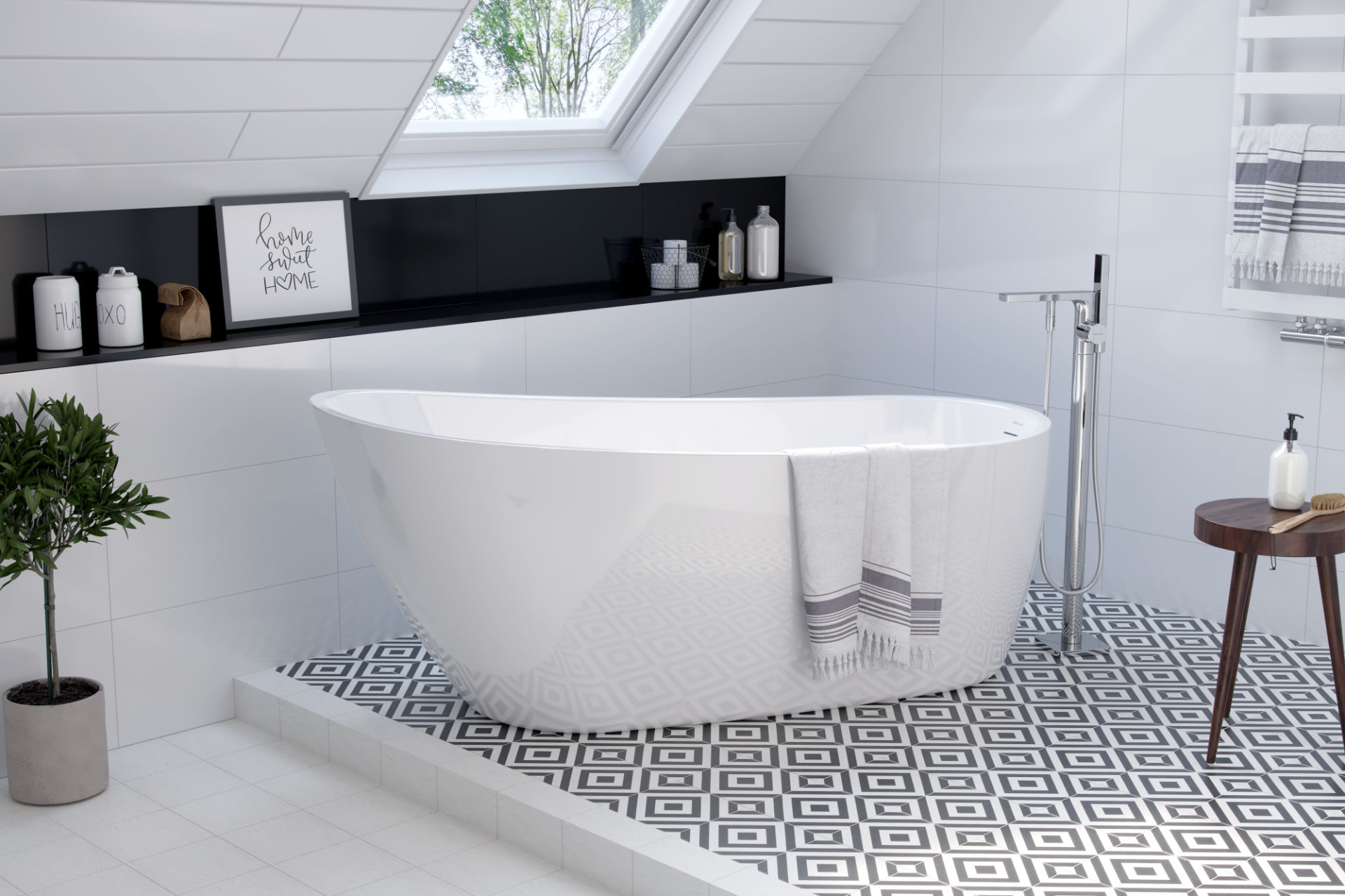 Ванна EXCELLENT Comfort 2.0 175x74 (белая/белая)  