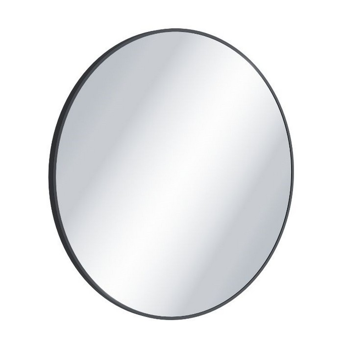 Зеркало круглое EXCELLENT Virro D=80 (черный мат)