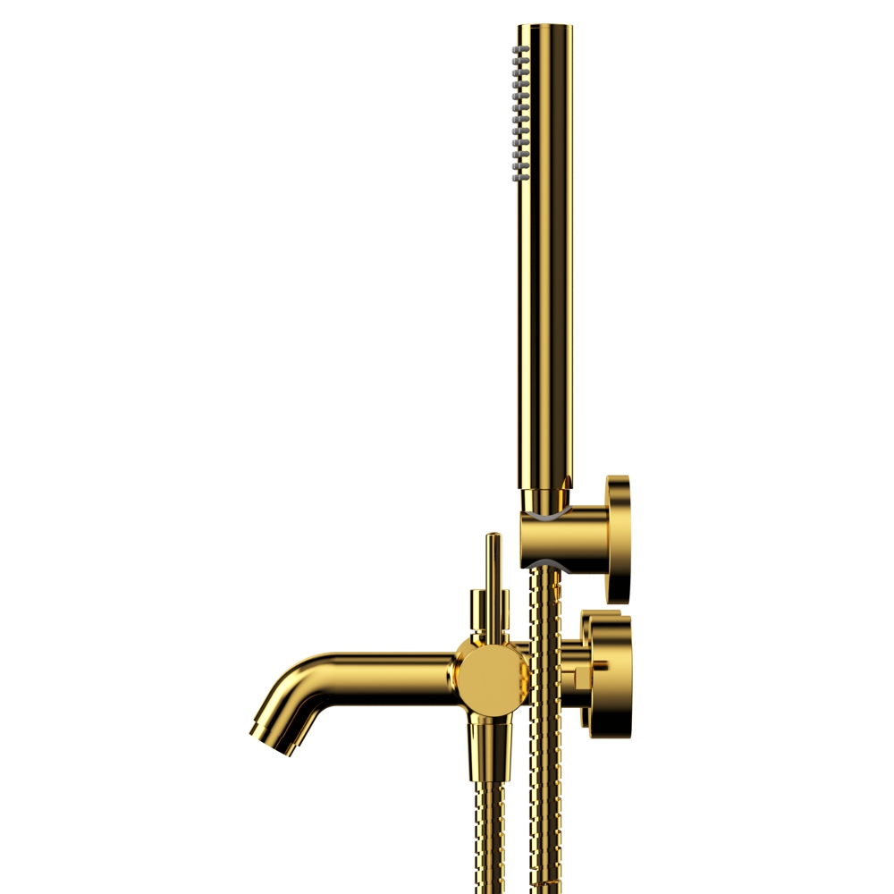 Смеситель для ванны с душевым комплектом WHITECROSS Y Y1231GL (золото)